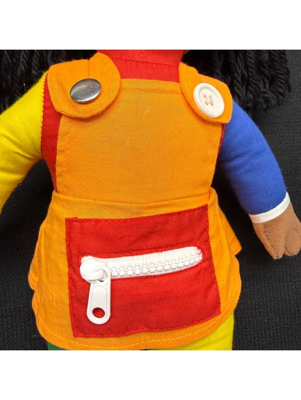Childrens Factory Learn To Dress Activity Doll Zipper Snap Lace Tie Plush Toy